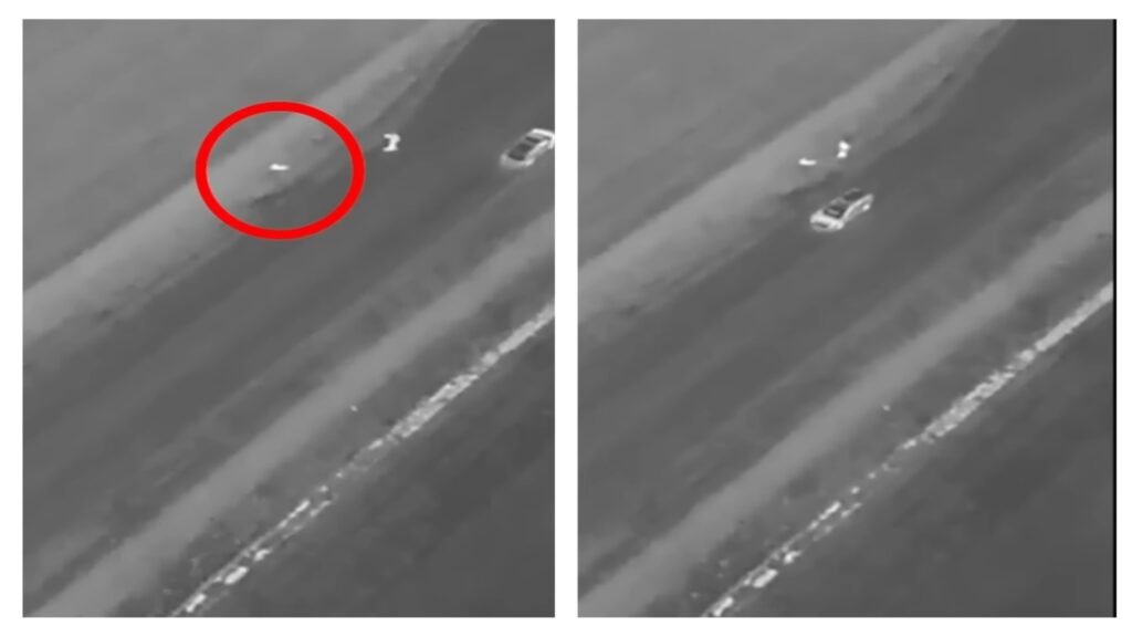 This drone made a terrifying discovery after spotting this height on a mountain